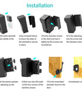 Anti-Theft Doorbell Mount For Blink And Other Security Cameras No Drill Easy Install Keeps Sensor Safe - Installation Steps