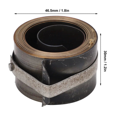 Go-To Quill Return Spring For Drill Press, Spring Steel Replacement, 46.5mm diameter, Fits Horizontal And Vertical Bench Drill Presses