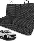 Black Dog Car Seat Cover For Mazda Back Seat Fits CX50 CX5 CX30 SUVs Waterproof Non Slip Pet Bench Protector Easy Clean 600D Oxford Fabric
