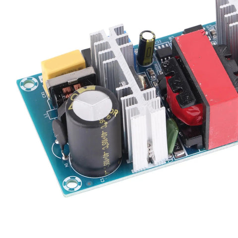 Rock Solid AC to DC Power Supply Module 50 Watt 4 Amp Switching Converter Board close-up, showcasing components and design.