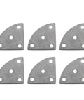 Six Piece Triangle Iron Plates Set For Furniture Connection Beefy Heavy Duty Brackets For Tables Chairs Shelves Closets And Cabinets