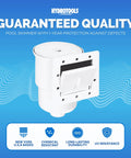 ABS Thru Wall Skimmer Kit White With Return Fitting And Vacuum Plate For Above Ground And Backyard Deck Pools Maintenance Extras