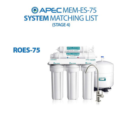 75 GPD Membrane Replacement Filter for Reverse Osmosis Systems, Easy Install Stage Four Compatible With ROES-PH75 And ROES-UV75