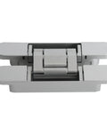 Heavy Duty Hidden Door Hinges Silver 4 Pack 6 Inch Concealed Cabinet Hardware seamless view of hinge from above.