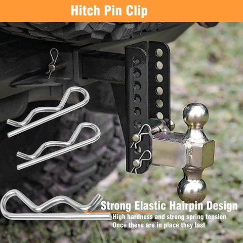 Heavy Duty Cotter Pins Set 15 Pcs M3x60mm R Clips And Hair Pins For Trailer Hitches Trucks Tractors Carts Mowers Spring Retaining Pins