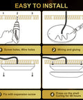 Installation guide for 2 In 1 LED Marine Courtesy Light For Boat Interior With 2.8 Inch Ceiling Light And 11 LEDs, IP67 waterproof.