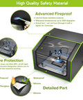 Pro Grade Laser Engraver Enclosure With Vent, Fireproof And Dustproof Protective Cover For Most Laser Engravers, 700x700x460mm