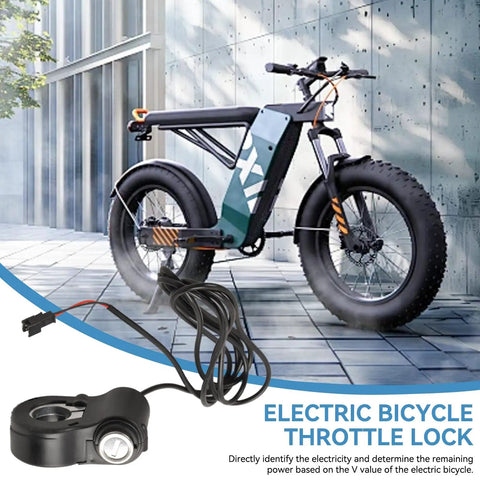 Thumb Throttle With Key Ignition For E Bikes And Electric Scooters, Twist Grip Handlebar Power Switch With Lock, Easy Install Plug And Play Accessory For Smooth Acceleration And Safer Daily Rides