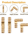 25 Pieces Brass Barrel Hinges For Wooden Boxes And Jewelry Boxes Concealed Hidden Cylindrical Hinges 2x0.4 Cm Durable