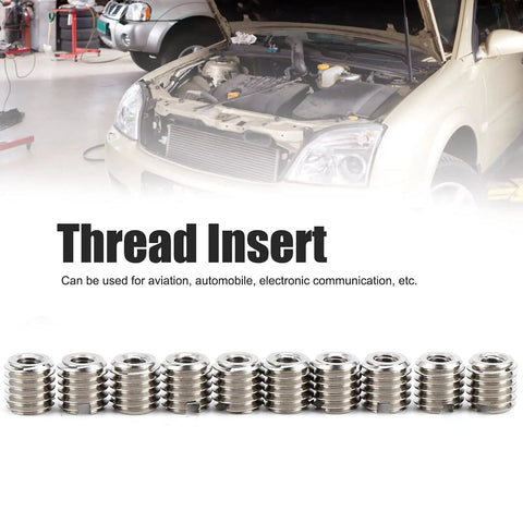 Top 10Pc Reducing Nut Thread Insert Kit Made From Durable 303 Stainless Steel Fix Stripped Holes Like A Pro In Cars And Machinery With Strong M4x0.7 Female By M8x1.25 Male Fit For Any Heavy Duty Repair Job Right Now thread inserts for car repair