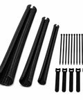 Premium NeatWire Self-Closing Cable Sleeve Kit For Snazzy Wire Management. Flexible Split Loom Keeps Your Desk Crisp Without Unplugging.