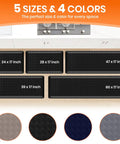 Extra Thick Four Fifths Inch Non Slip Anti Fatigue Kitchen Floor Mat Waterproof Stain Resistant Cushioned Comfort Mat For Standing And Office Use 17 By 24 Inches Black shown in multiple sizes and colors