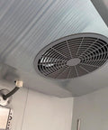 Heavy Duty Commercial Reach In Upright Refrigerator With Slick Stainless Finish showing interior fan for efficient cooling.