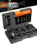 Four Spiral Flute HSS Step Drill Bit Set Metric 4mm To 35mm Unibit For Aluminum Wood Plastic Metal in protective case
