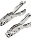 Two Piece Hole Puncher Set With One Eighth And One Quarter Inch Circle Punches For Paper Crafting Card Making Office Tags And DIY Projects