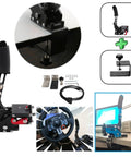 Pro Sim Racing Handbrake For PS4 PS5 USB 3.0 14Bit Precision, Fits Thrustmaster T300RS Steering Wheel Stand, compact steel build