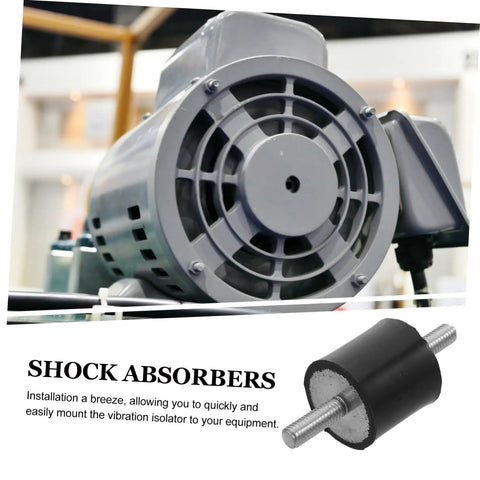 Vibration Isolator Mounts 25x25mm Rubber Mounts For Equipment Gear Quiet Stable Operation Easy Install Beefed Up Anti Vibration Dampers For Machinery Electronics And Audio Setup, black threaded shock absorber mount