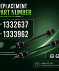 Top Notch Front Cv Axle Drive Shaft Perfect Fit For Polaris Ranger Crew Exp 1000 Plus Rze R S Models Yearly Range For Off Road Riding And Heavy Duty Work Jobs with replacement part numbers.