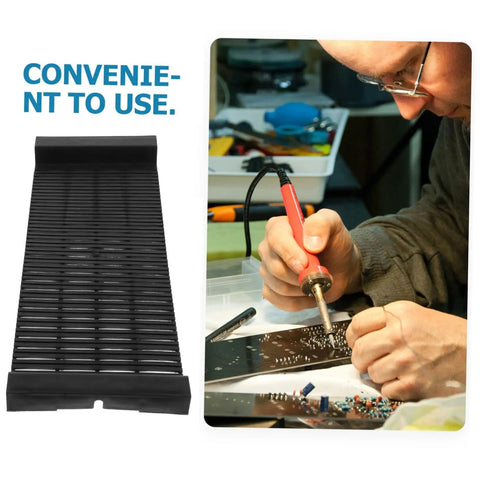 Durable Circuit Board Bracket Anti Static Storage Rack PCB Holder For Electronics with technician using soldering iron