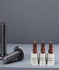 Heavy Duty Tamper Proof Hex Bit Sockets And Star Socket Set For Ratchet Wrenches featuring three heat treated steel bits and screws.