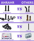 Comparison of 1705-Piece Machine Screw Assortment Kit With Alloy Steel Bolts And Nuts to other brands showing screw quality and packaging differences.