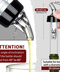Automatic Measured Bottle Pourer For Party Ready Drinks Quick Shot Spirit Measure 1 Ounce 30 Milliliters Per Pour Durable Virgin Plastic Fits Most Bottles No Collar Design Reduces Waste Ideal Home Bar Tools 4 Pack, 30 ml bottle pourer on bottle