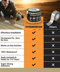 Waterproof Sealant Tape That Stops Leaks Fast And Sticks Tight For 15 Plus Years 4 Inch By 20 Foot Roll Weatherproof comparison chart