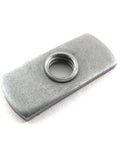 Centered Hole Sliding T Nuts For T Track Extrusions 1/4-20 Threads, showing close-up of single nut with threaded hole for aluminum extrusions.