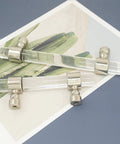 3.25 Inch Acrylic Clear Silver Drawer Pulls For Dresser Cabinets Lucite Knob Hardware With 83mm Center To Center Spacing