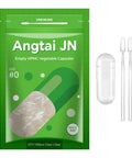 Size 0 Empty Vegan Capsules Kit for DIY Supplements Clear Plant Based Caps Gluten Free Non GMO Halal Certified 100 Count With 2 Spoons