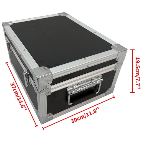Top Shelf Cat40 To Er32 90 Degree Angle Head Vmc Spindle Adapter With Bulletproof Torque Transfer and Killer Horizontal Milling Setup For Pro Machinists in a black and silver storage box measuring 37cm x 30cm x 19.5cm.
