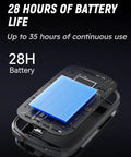Avant 700 GPS Bike Computer battery showcasing 28 hours capacity with dual band satellite tracking and IPX7 waterproofing