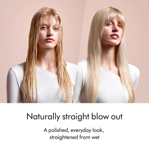 Airstrait Wet To Dry Hair Straightener With No Heat Damage And No Hot Plates, before and after straightening wet hair