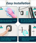 Steps for installing Six Pack Magnetic Remote Holder Wall Mount With Self Adhesive Silicone Wrap Dual N52 Magnets.
