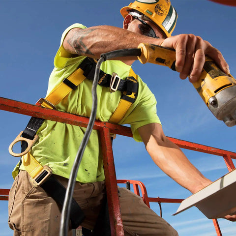 Heavy Duty Full Body Safety Harness Fall Protection Combo With Six Foot Shock Absorbing Lanyard And Ten Pound Tool Tether Ansi Osha Certified Solid Rig Built Tough For Daily Grind Ultimate Bang For Buck Ppe Kit