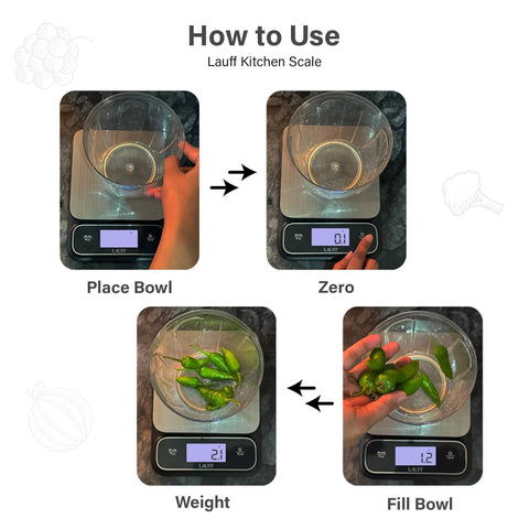 Digital Kitchen Scale For The Home Chef, Your Go-To Precision Tool For Baking And Meal Prep, Waterproof And Easy To Clean, 0.01 Oz, 1 G Accuracy, Clear LCD Display used for weighing ingredients.