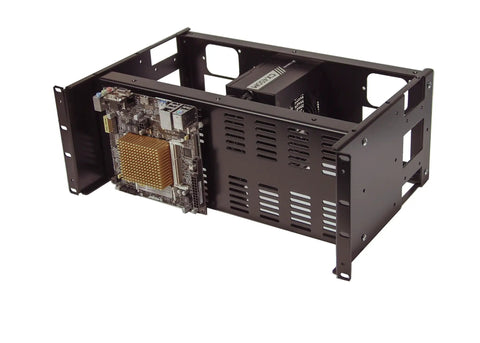 4U Rackmount Panel For ATX PS2 Power Supplies Mounting In 19 Inch Rack Cabinets Heavy Duty 14 Gauge Steel Front Center Or Rear Mount Fits 2 Post And 4 Post Racks Ideal For PLCs DIN Rail Equipment
