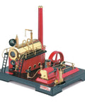 D21 Steam Engine Model With Esbit Dry Fuel Burner TÜV Certified 120mm Burner 65mm Pot 165mm Frame Eye Catching Classic Mini Steam Rig