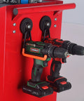 Magnetic Power Tool Organizer For Garage And Workshop Tough As Nails Heavy Duty 2 Pack Rubber Coated Magnetic Hooks For Cordless Drills