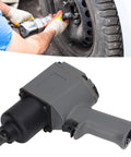 Pro Grade 1/2 Inch Air Impact Wrench Heavy Duty Pneumatic Impact Gun 850Nm High Torque 7500 RPM Quick Release Bolt Ripper used for tire removal.