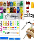 Comprehensive Car Fuses Kit With Aluminum Sheet 2 To 35A M And S Sizes Includes Circuit Tester Heavy Duty Auto Fuse Set display