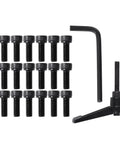 Set of L-shaped wrench, bolts, and knob for Beefy SBR20 Rail Kit 2200mm Linear Rails With Four SBR20UU Blocks CNC Machines