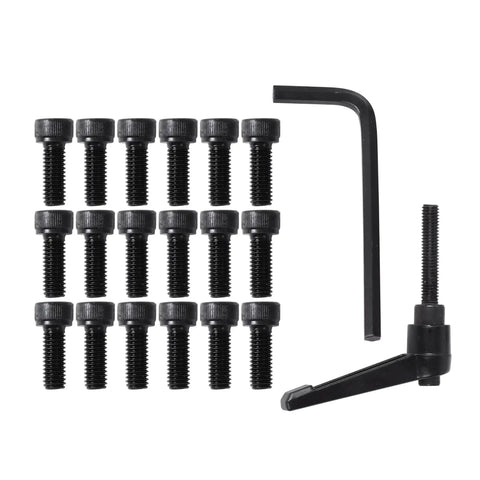 Set of L-shaped wrench, bolts, and knob for Beefy SBR20 Rail Kit 2200mm Linear Rails With Four SBR20UU Blocks CNC Machines