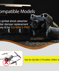 Replacement Gimbal Shock Rubber Damper For DJI Mini 5 Pro Gimbal Camera Durable Elastic Shock Absorber Spare Parts Set image with Mini 5 Pro.