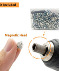 Built Tough Self Tapping Gutter Screws With White Painted Hex Heads And Corrosion Resistant Zinc Plating for no sweat repairs and magnetic bit included.