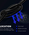Front Abs Speed Sensor Pair Compatible With Ford F 150 2005 Through 2008 showing sensor wire loop and location details for installation.