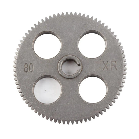 Close-up of 80-tooth gear from 11Pcs Dope Mini Lathe Gear Set With 17 Teeth Motor Pulleys For Metal Cutting Machines