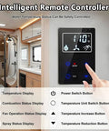 Intelligent remote controller for Killer Slick Tankless Instant Gas Water Heater With 55000 BTU For RVs And Campers showcasing temperature display.