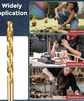 Kozelo 6-piece 2mm TiN-coated M2 high-speed steel twist drill bit set