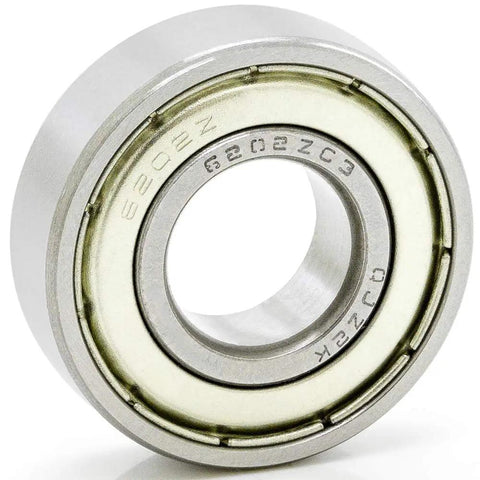 Close-up of Two Pack Deep Groove Radial Ball Bearing With Double Metal Shield 15 Mm Inner Diameter By 32 Mm Outer Diameter By 11 Mm Width C3